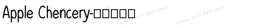 Apple Chencery字体转换